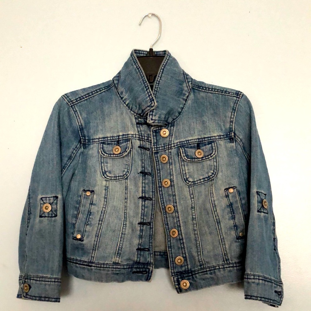 Short Denim Jacket. Highway Jeans. M